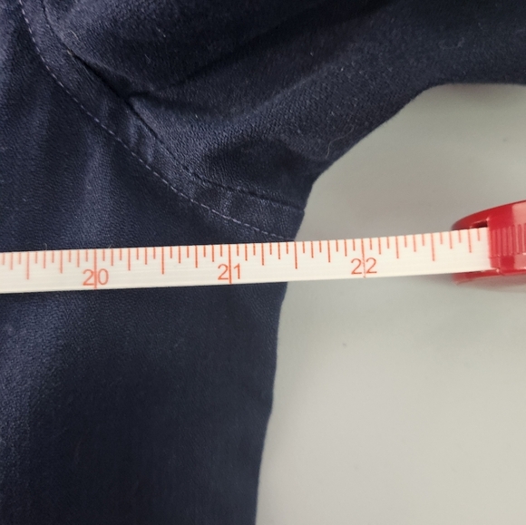 Navy Blue Military Style Jacket, Vintage RALPH LAUREN, Size Medium - Picture 7 of 8